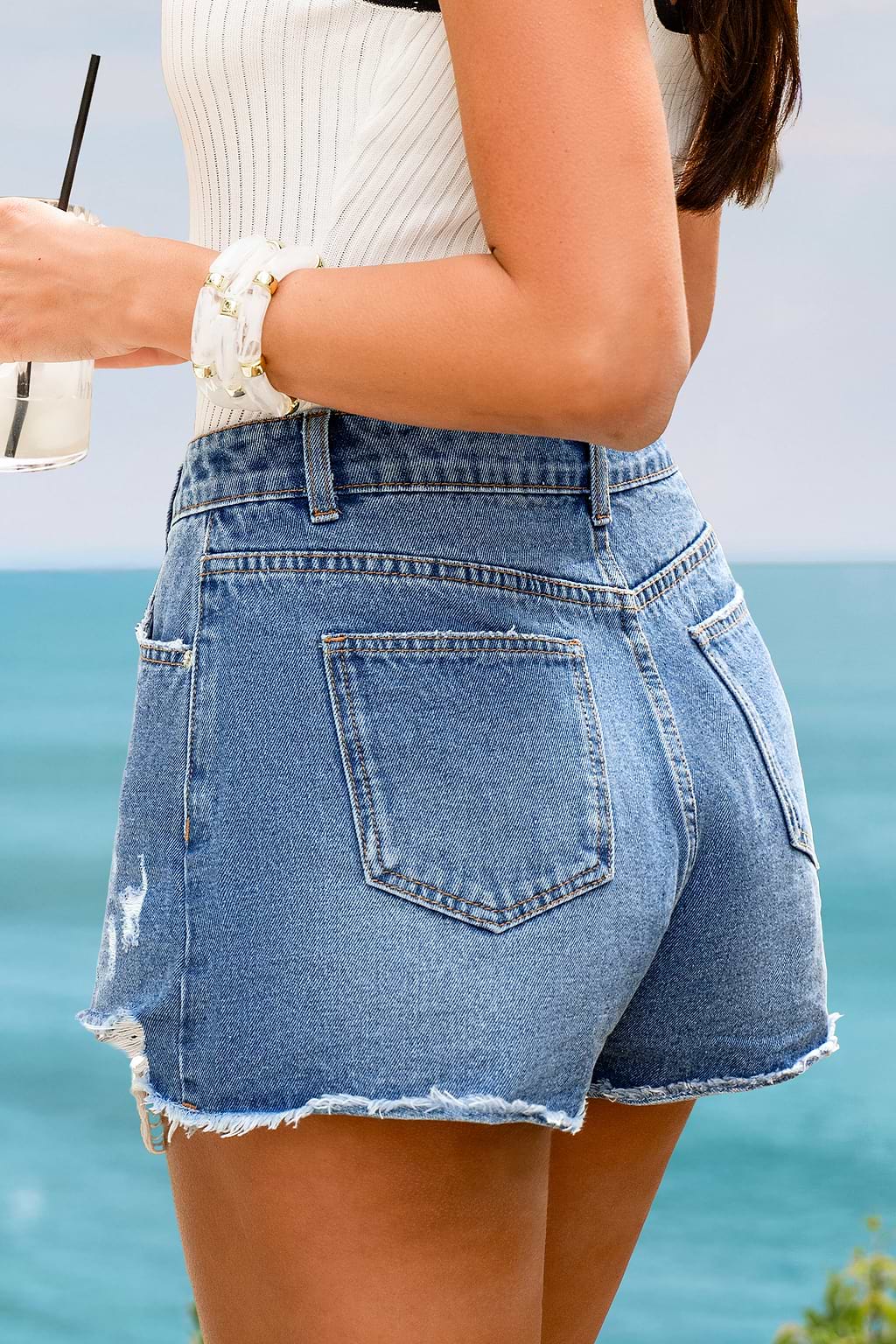 Simply Put Denim Shorts