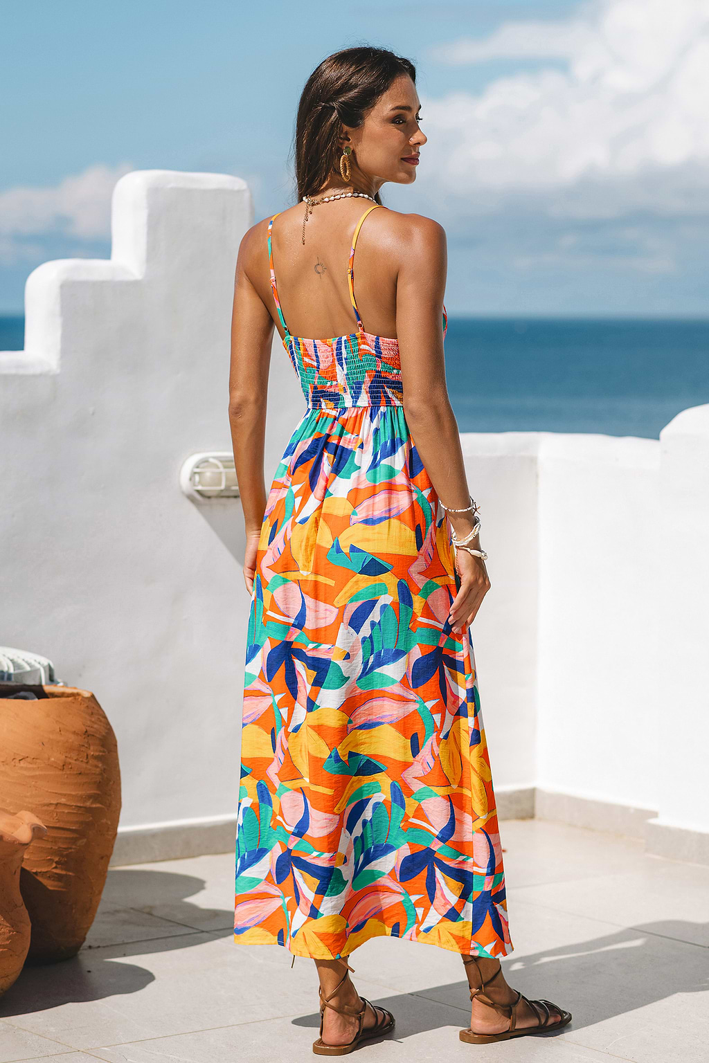 Subtlety Abstract Maxi Dress