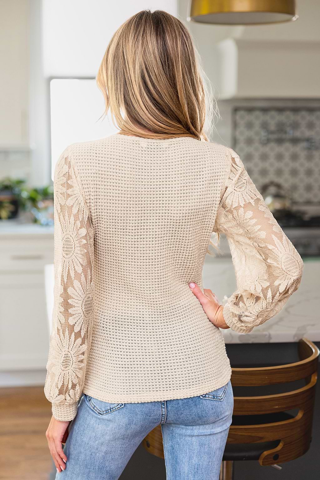 Wrapped in Petals Beige Top