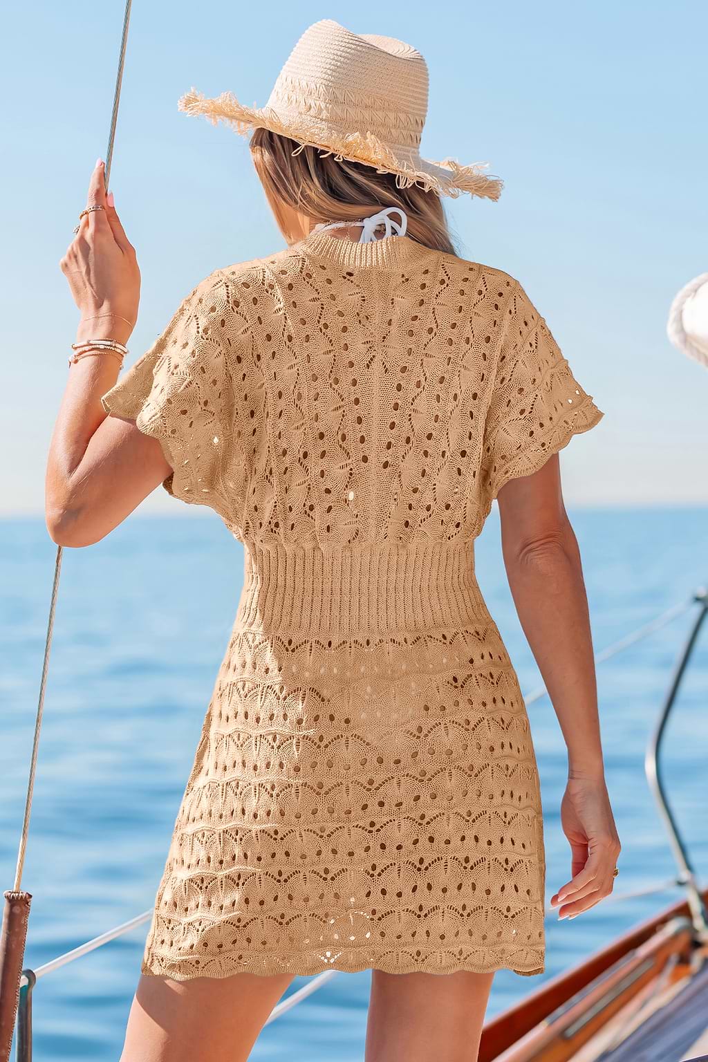 Manifest It Khaki Cover-Up Minijurk