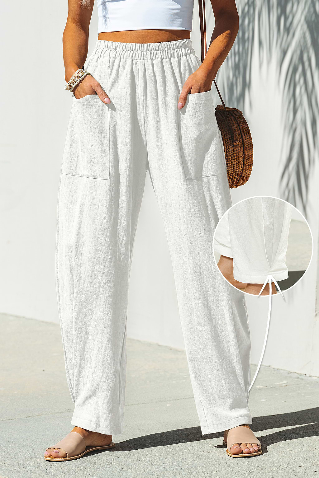 Pantalones blancos Seaside Escape