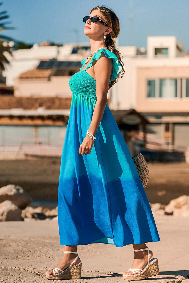 On a Journey Ombre Maxi Dress