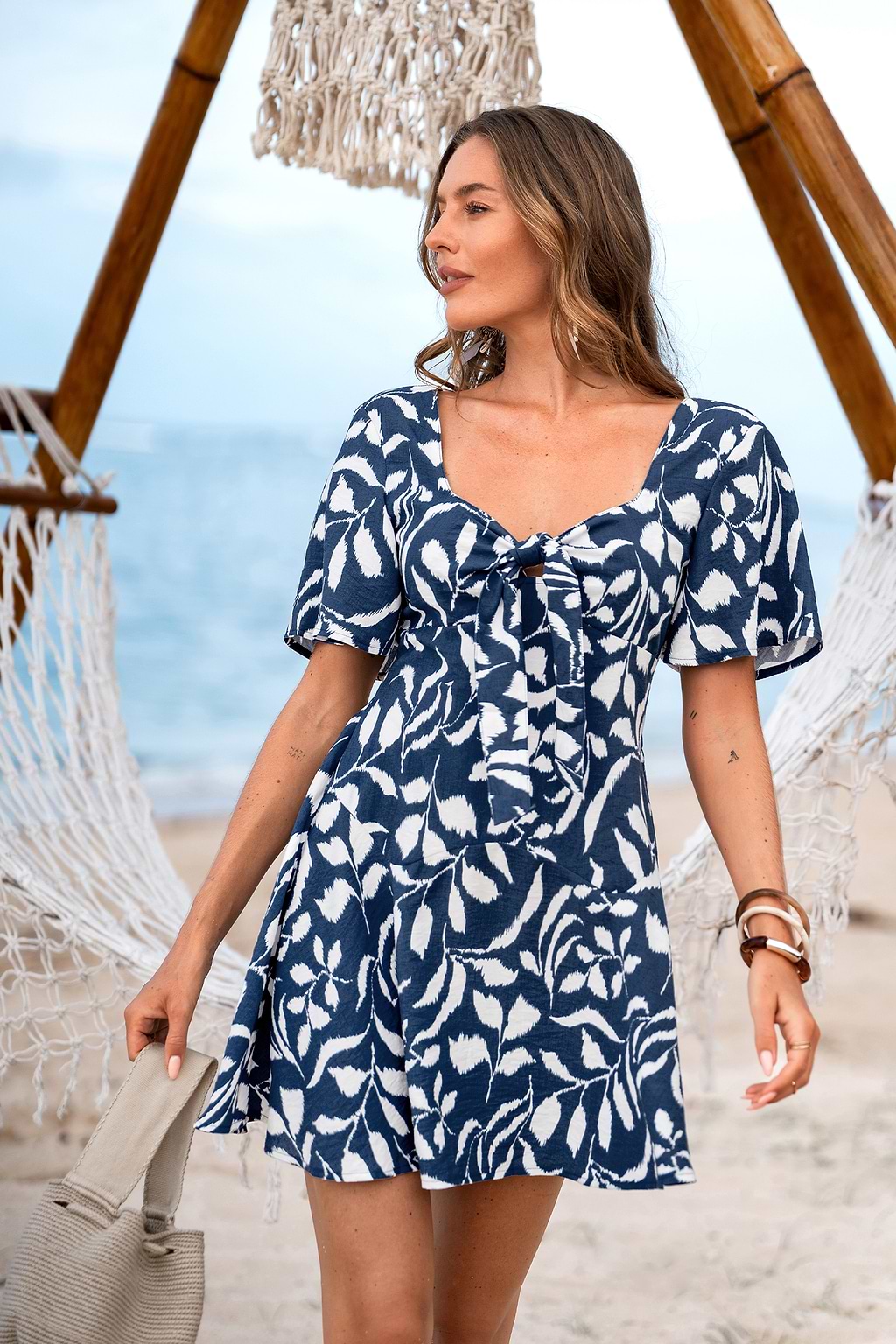 Starting New Tropical Mini Dress