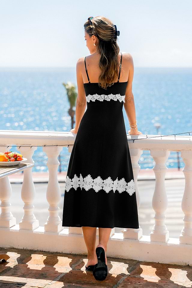 Black Tie Black Midi Dress Black Tie Black Midi Dress