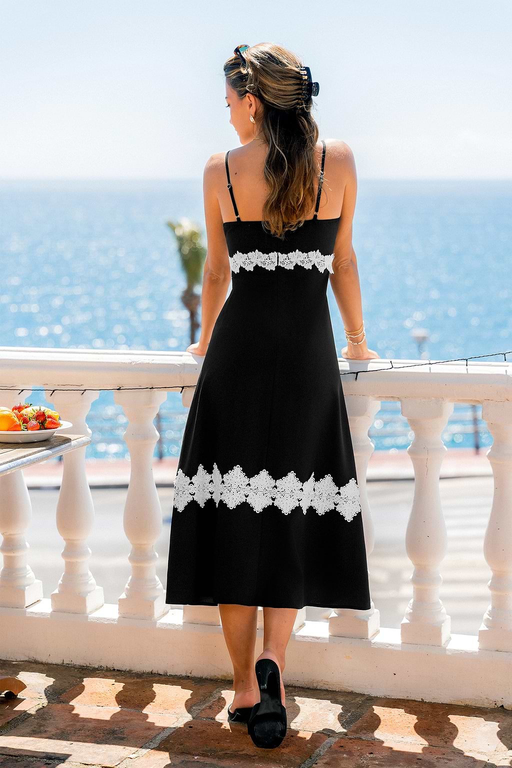Black Tie Black Midi Dress