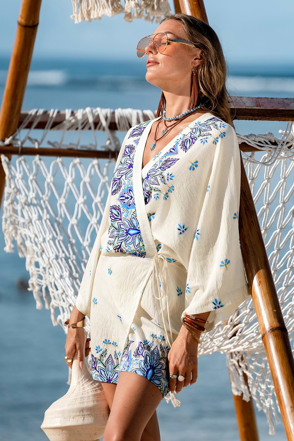 Getaway Mood Ornate Mini Dress