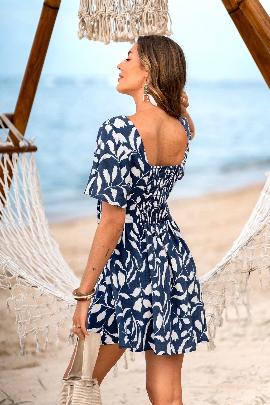 Starting New Tropical Mini Dress