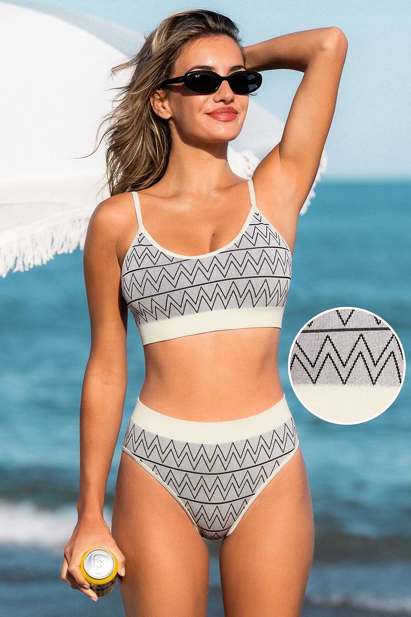 Good Sport Beige Bikini Set