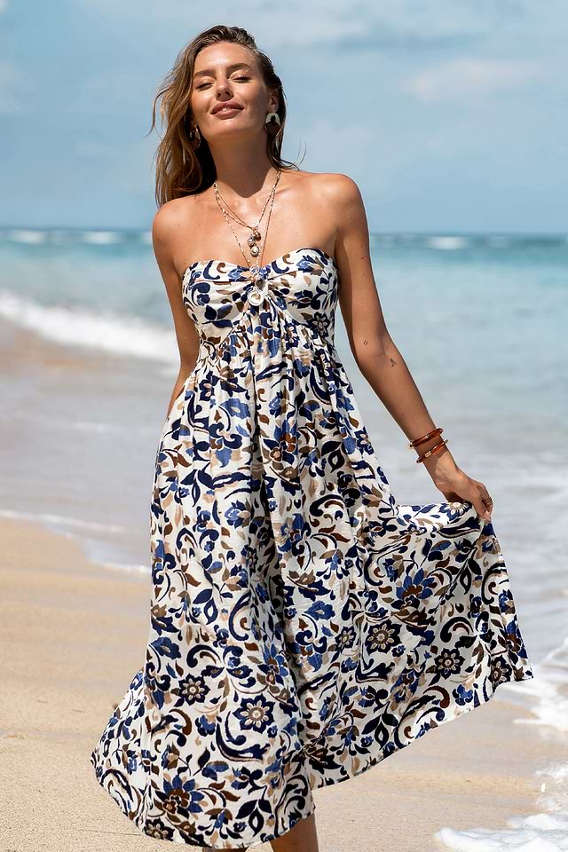 knee length dresses for ladies Embrace the Night midi dress – NAOKO-STORE.com main image 0