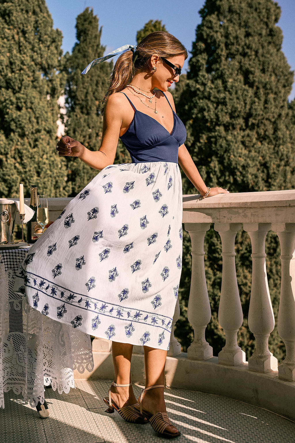 Awestruck Ornate Midi Dress