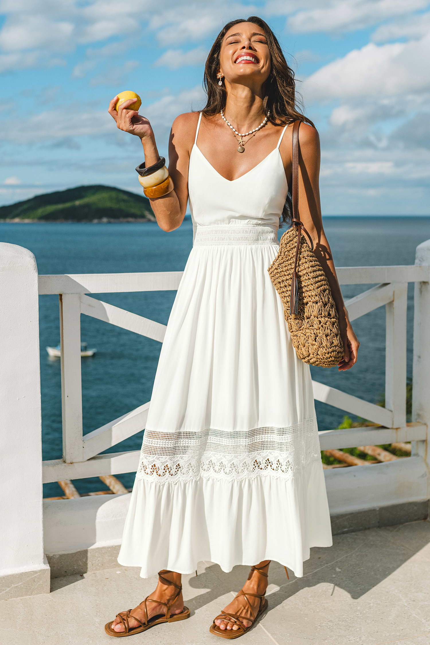 Straight Forward Striped Maxi Dress