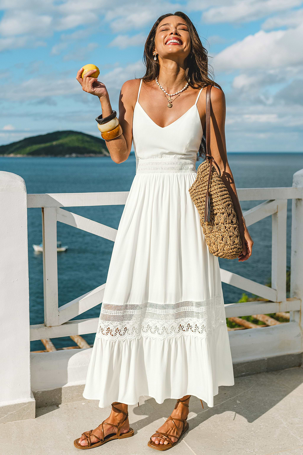 Breathtaking White Maxi Dress