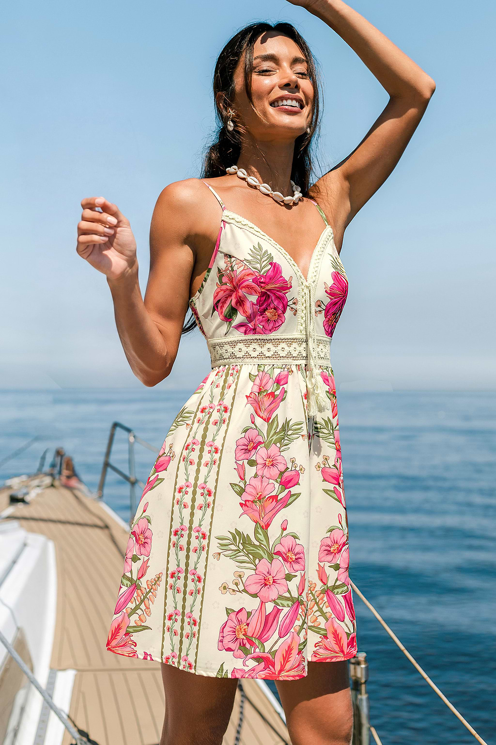 Sweet Blossom Floral Mini Dress