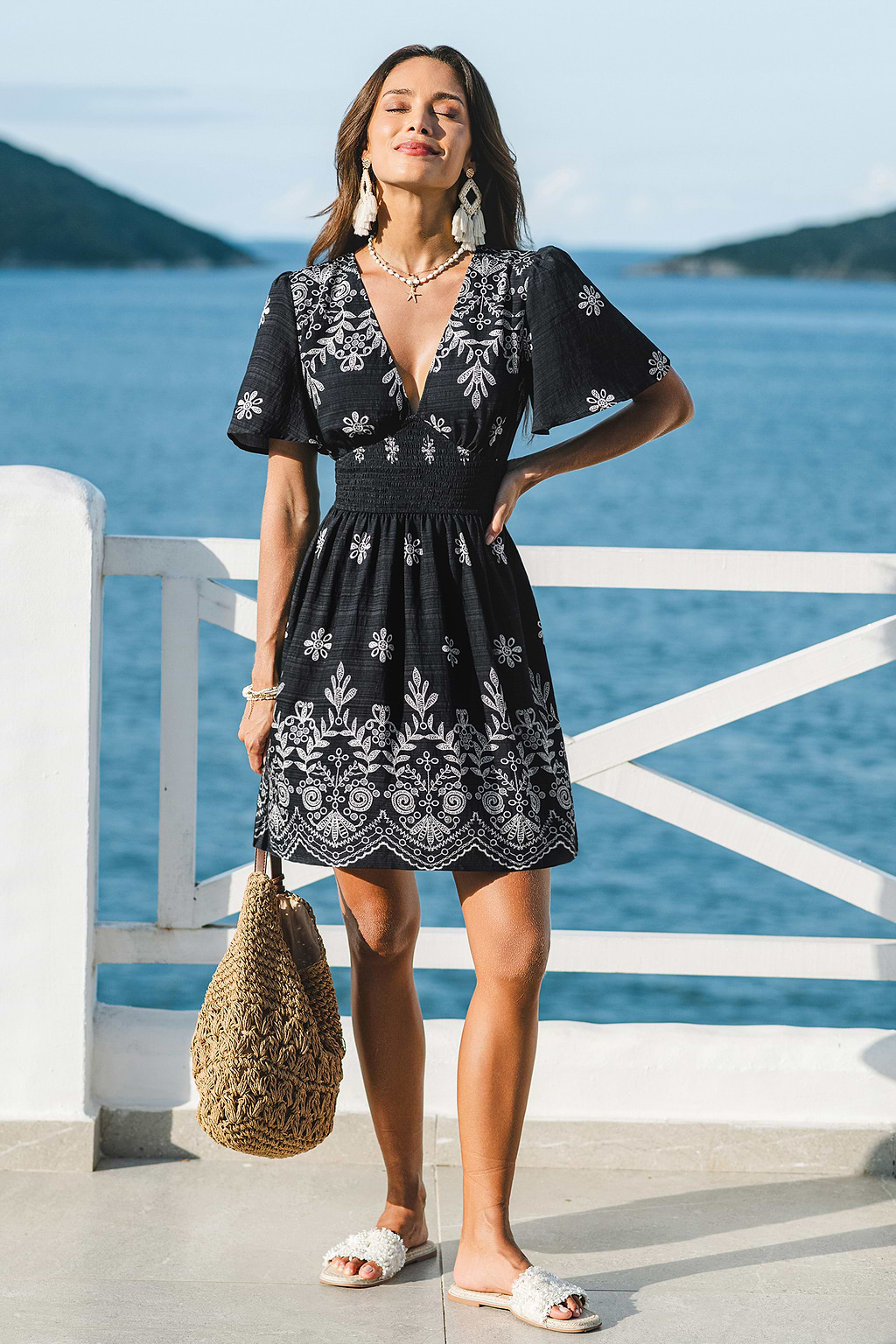 Bella Rose Floral Mini Dress