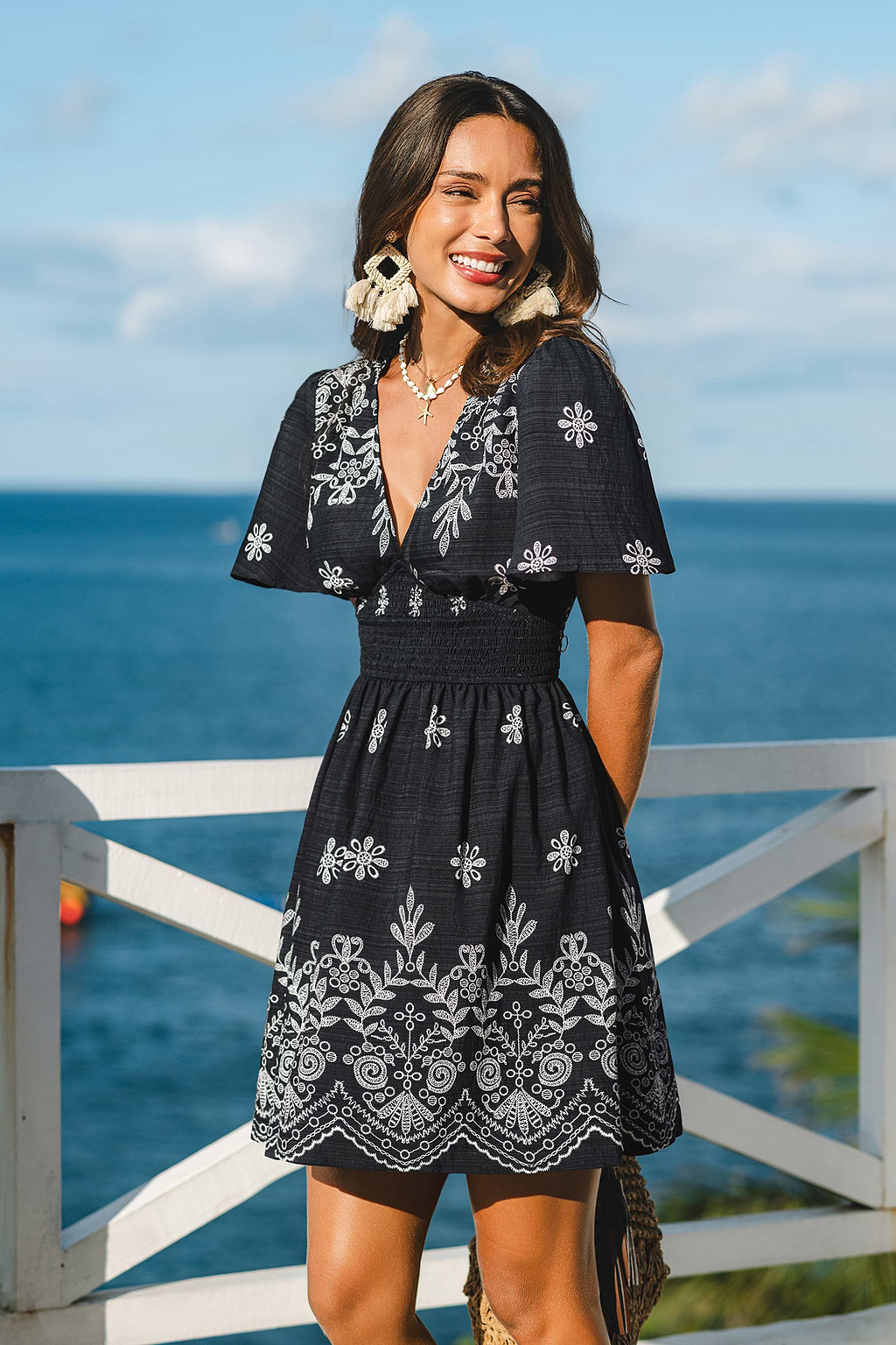 Bella Rose Floral Mini Dress