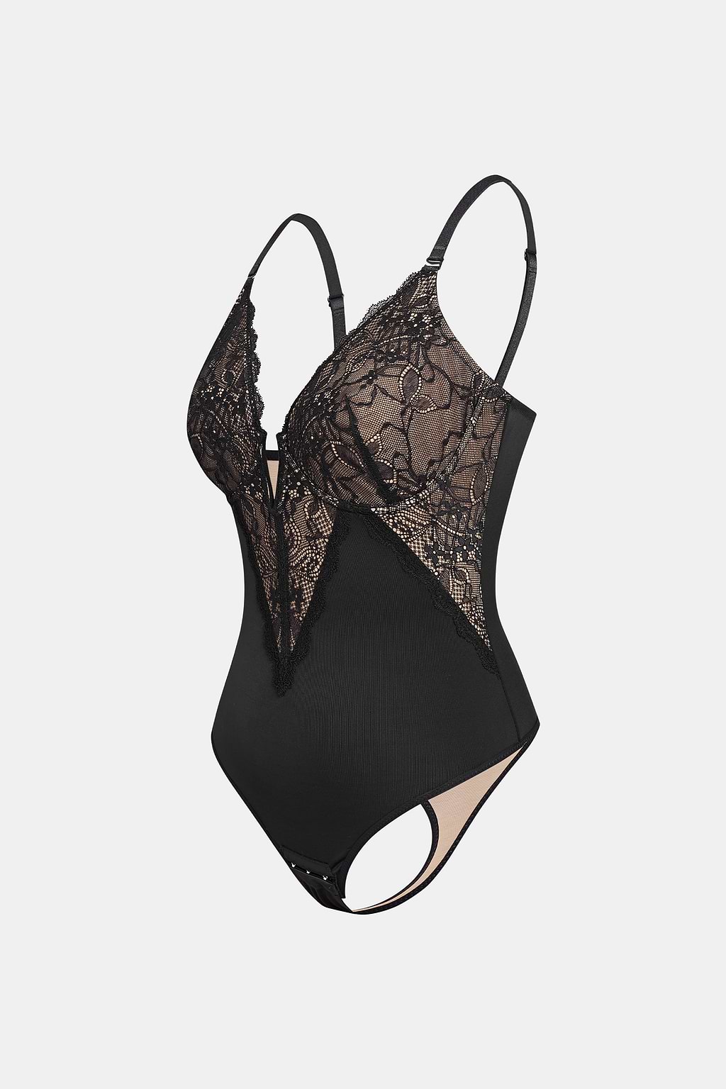 Golden Touch Black Shapewear Bodysuit