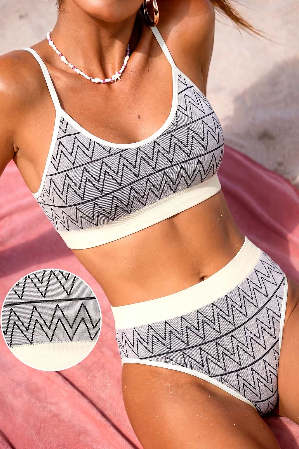 Completo bikini beige Good Sport