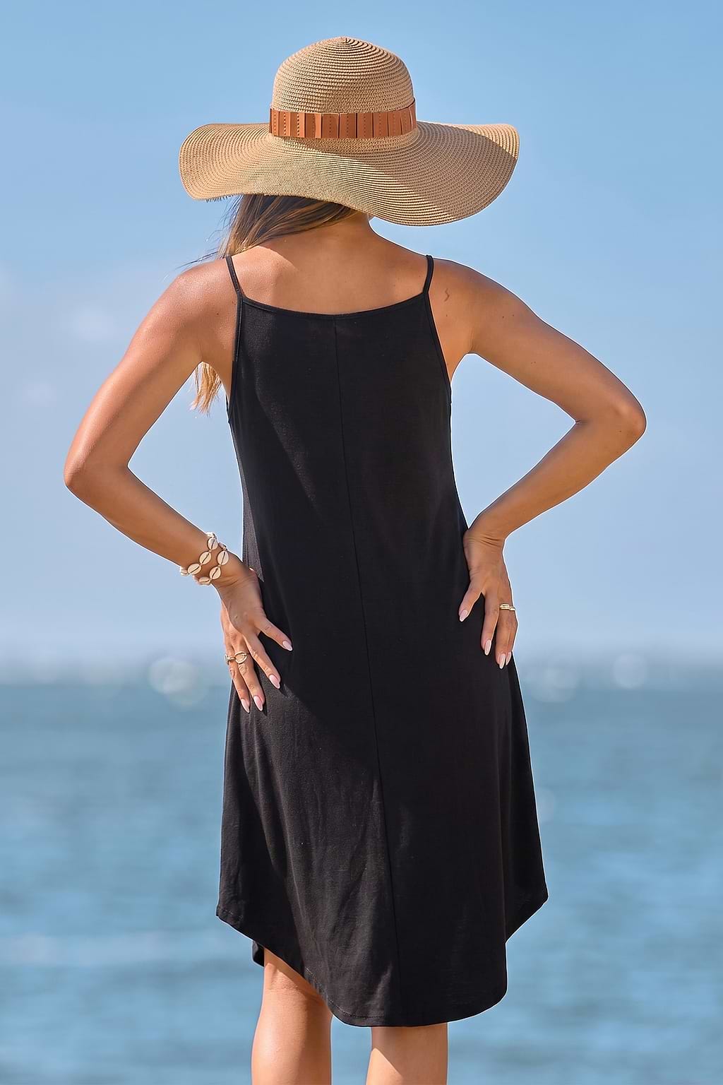 Letnia sukienka midi z grafiką