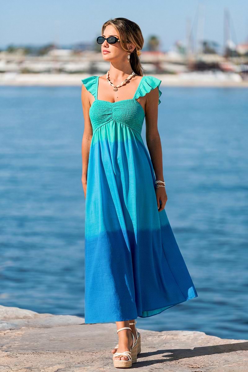 On a Journey Ombre Maxi Dress