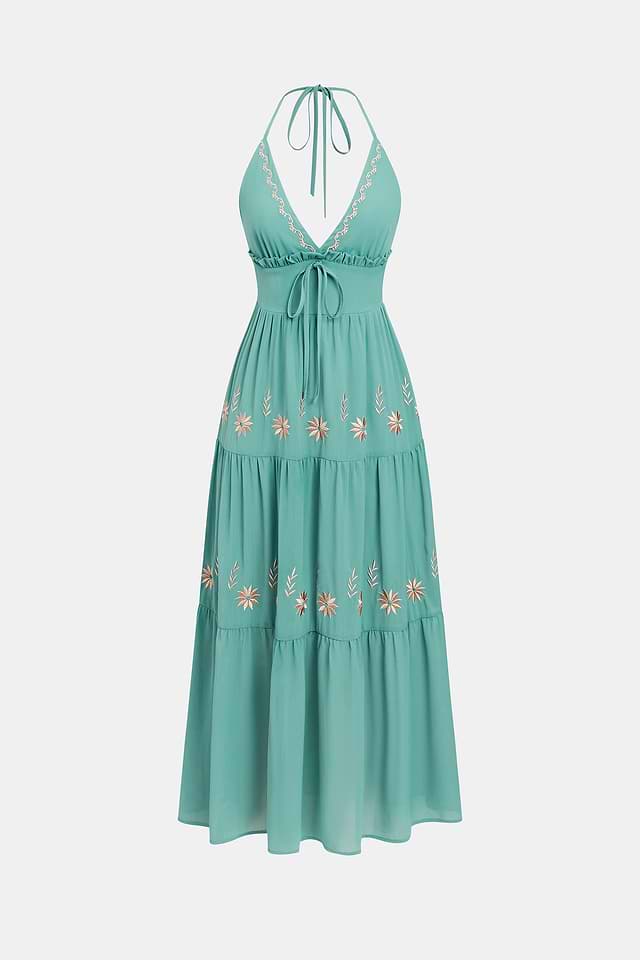 black halo midi dress in green RUNAWAY THE LABEL Benito Maxi Dress Calista Green