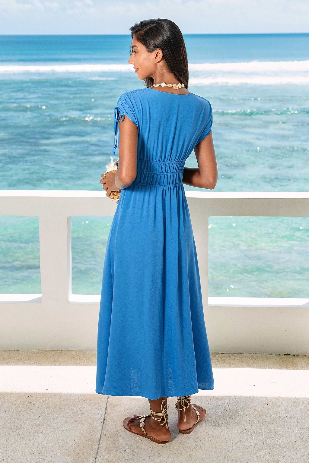 Playing It Cool Blue Maxi Dress