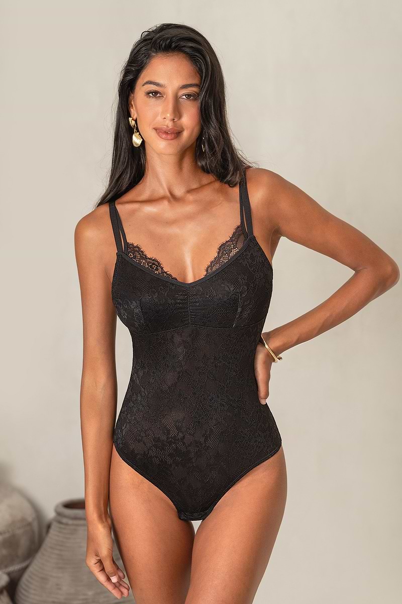 So Daring Black Shapewear Bodysuit