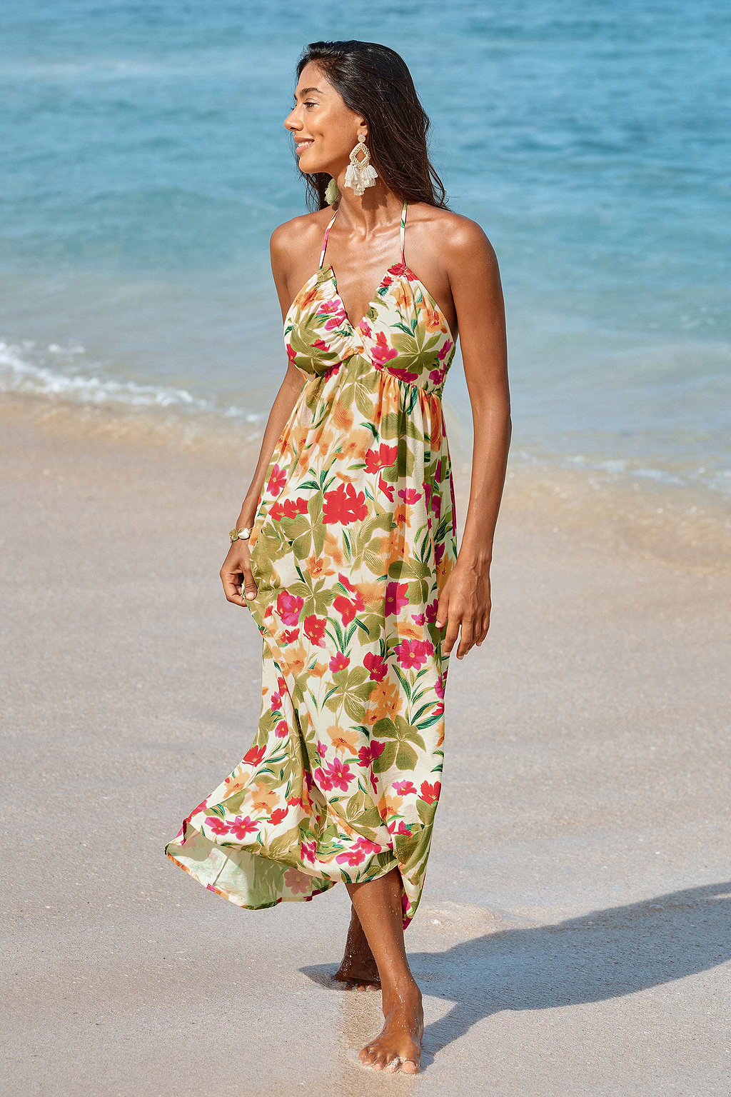 Stay for Sunset Tropical Maxi Dress