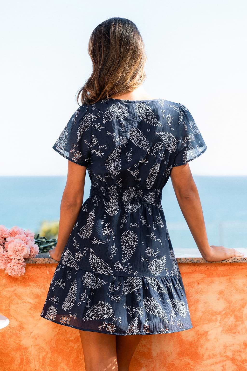 Sukienka mini w stylu paisley Free Spirited