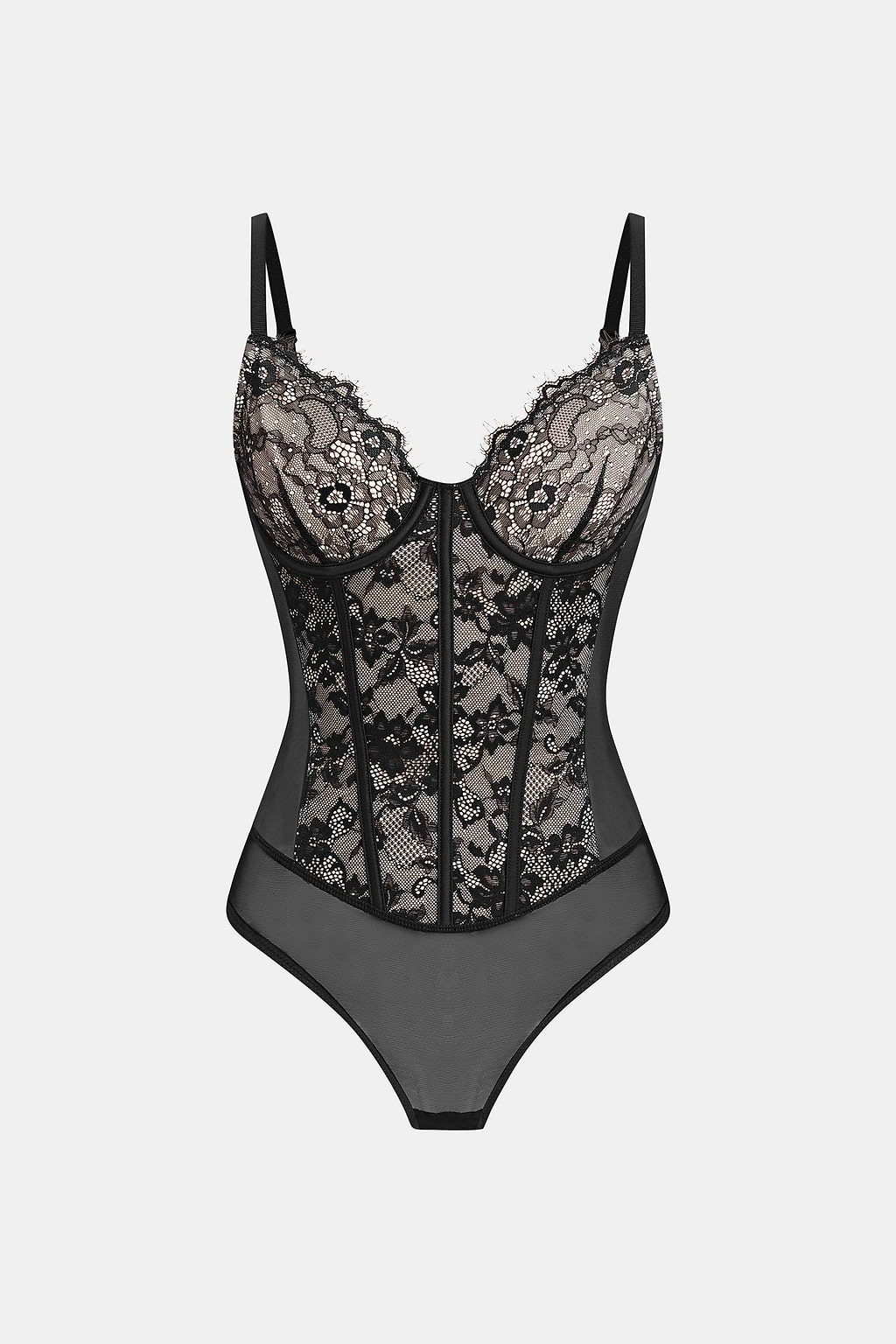 Invisible Touch Black Shapewear Bodysuit