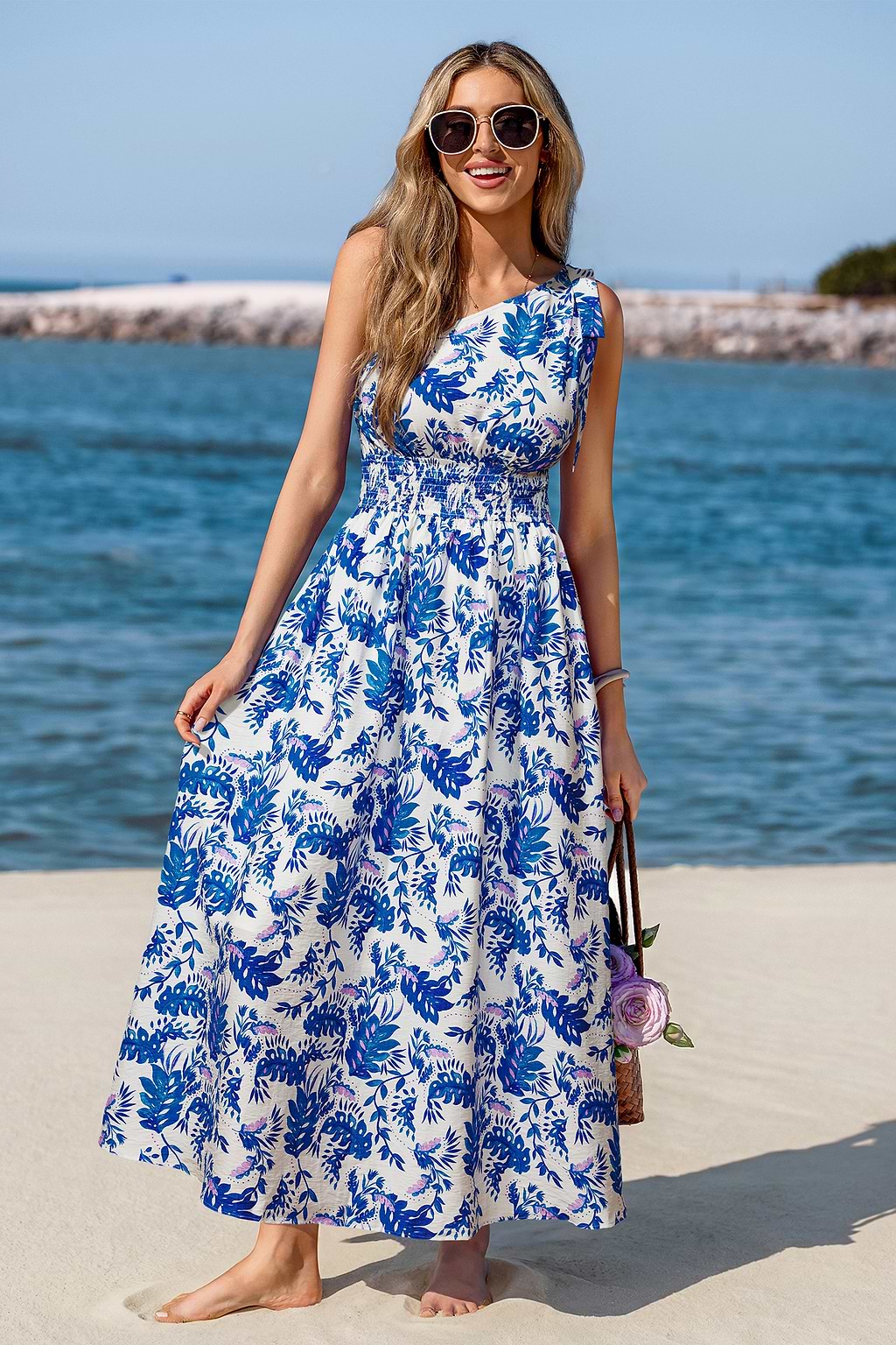 Late Tide Tropical Maxi Dress