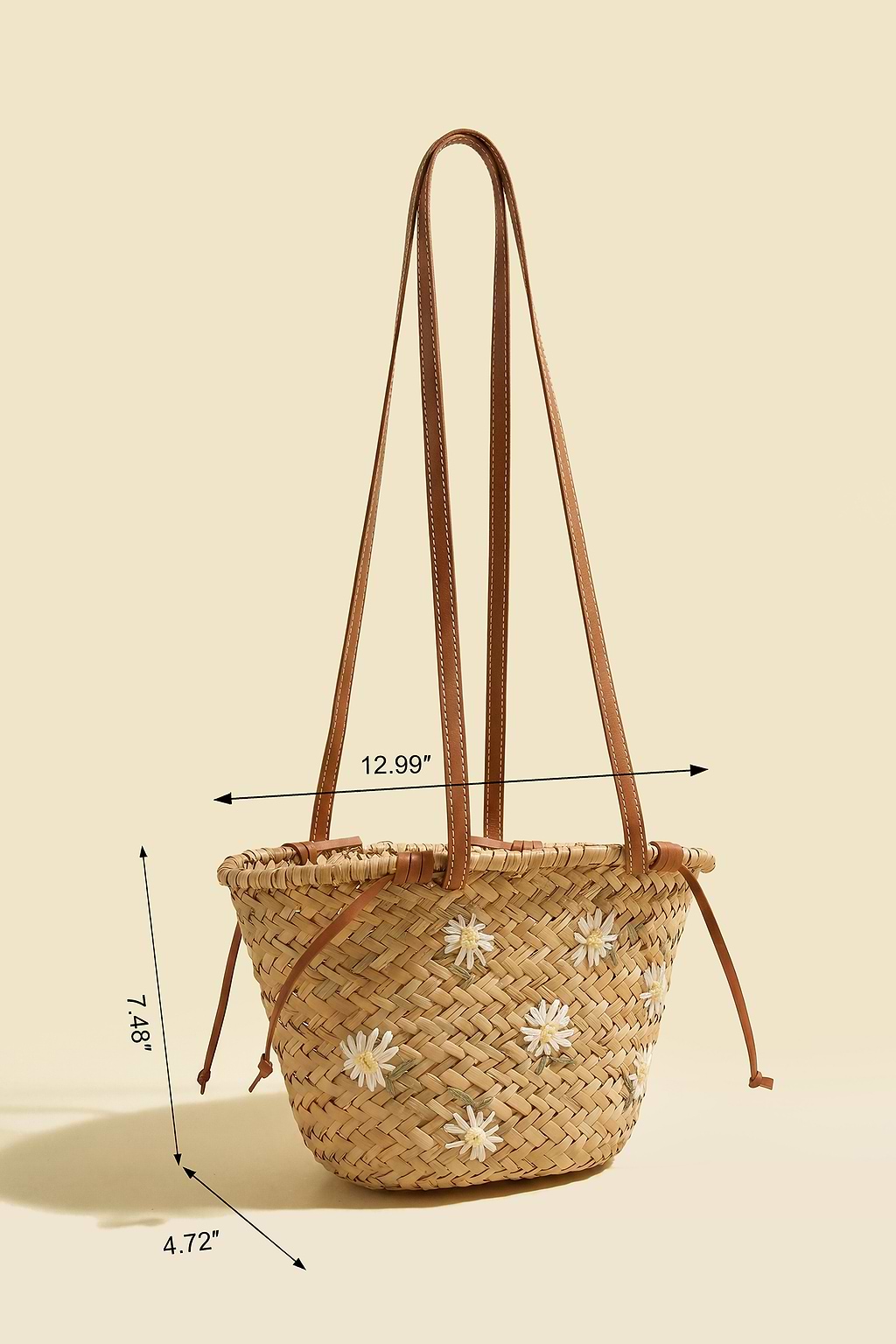 Cesto di fiori Borsa di paglia
