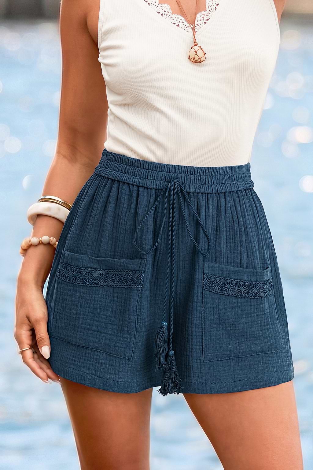 Natural Spring Blue Shorts