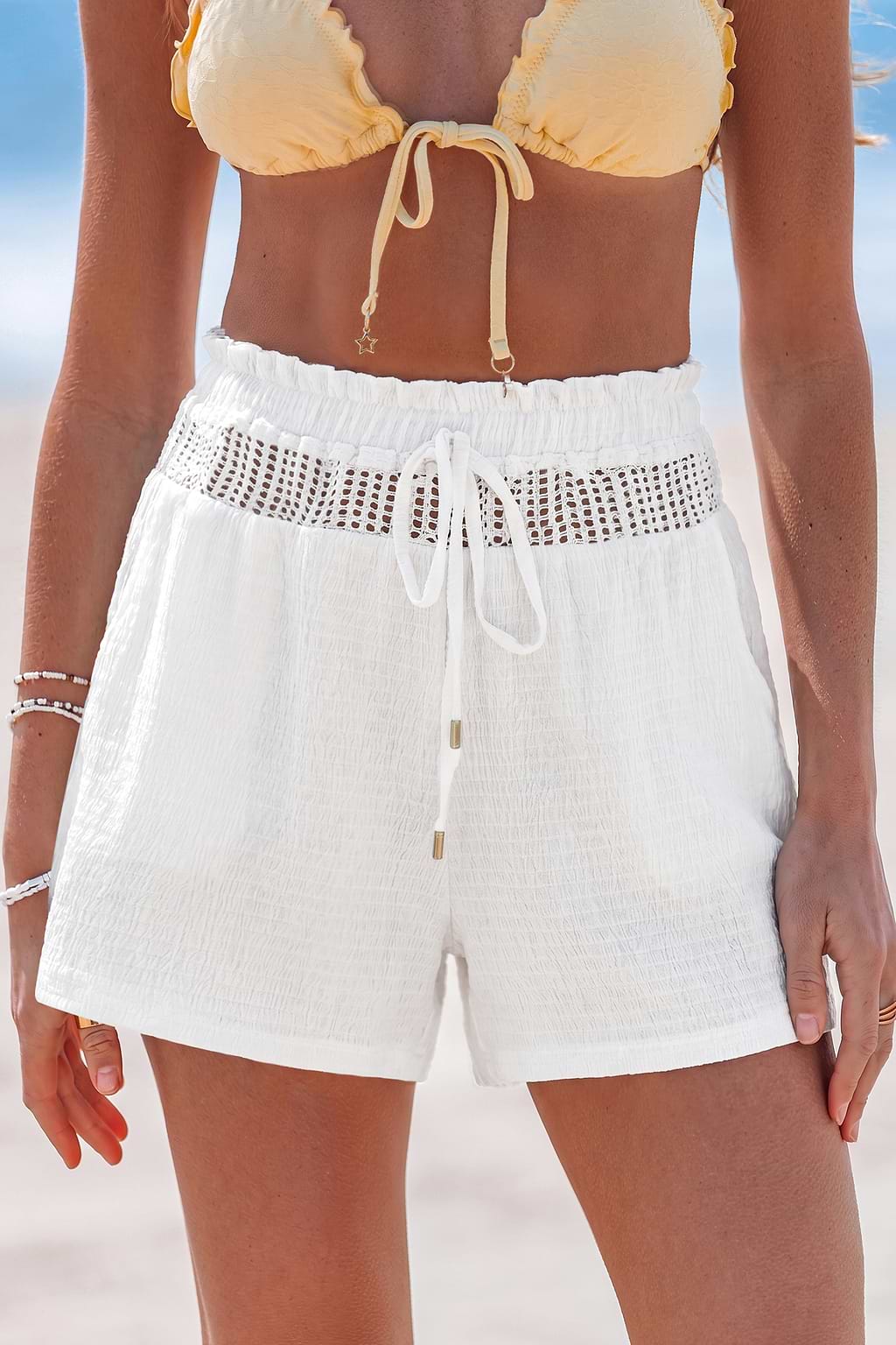 Romanticizing Everything White Shorts