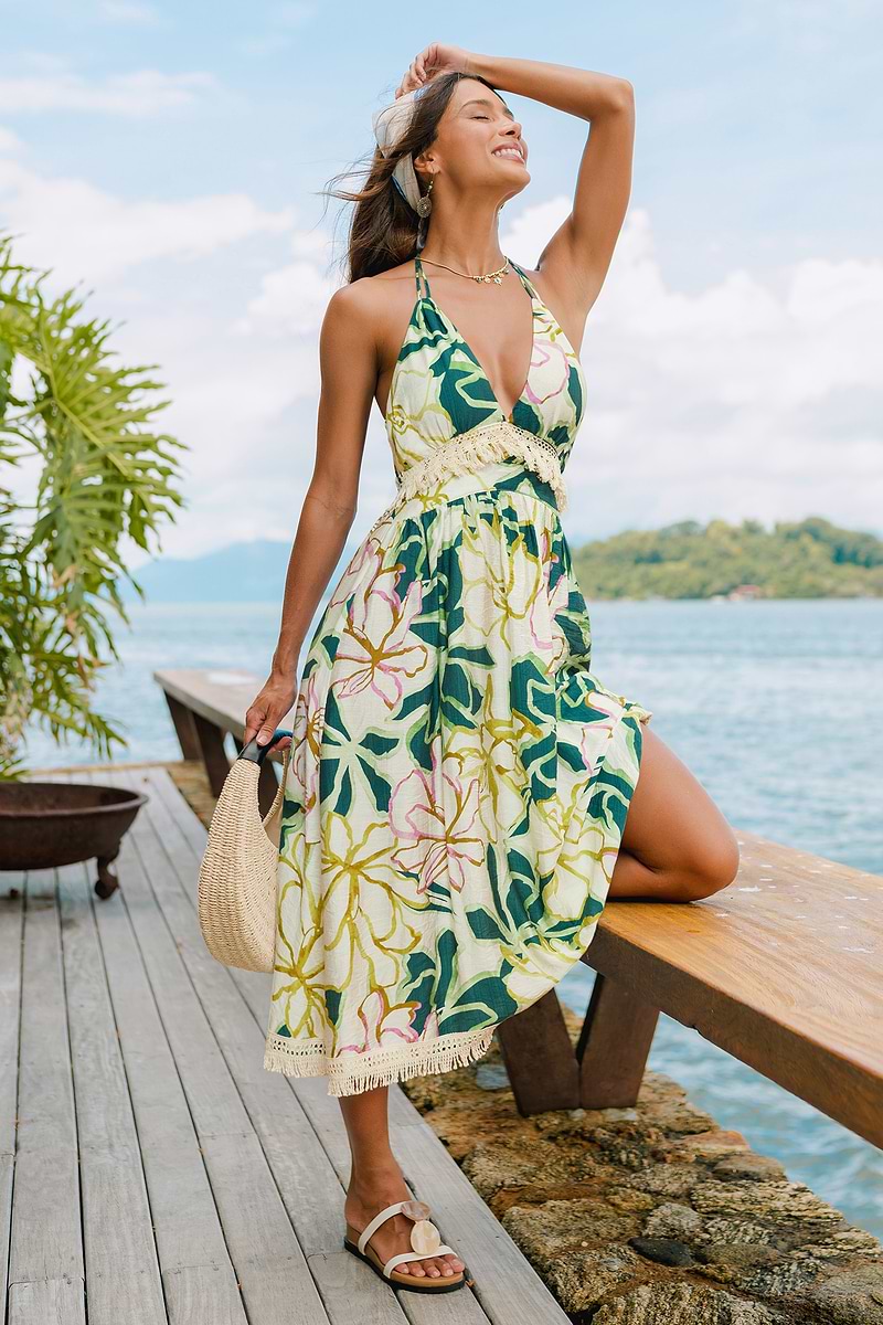 Shore Bound Floral Maxi Dress