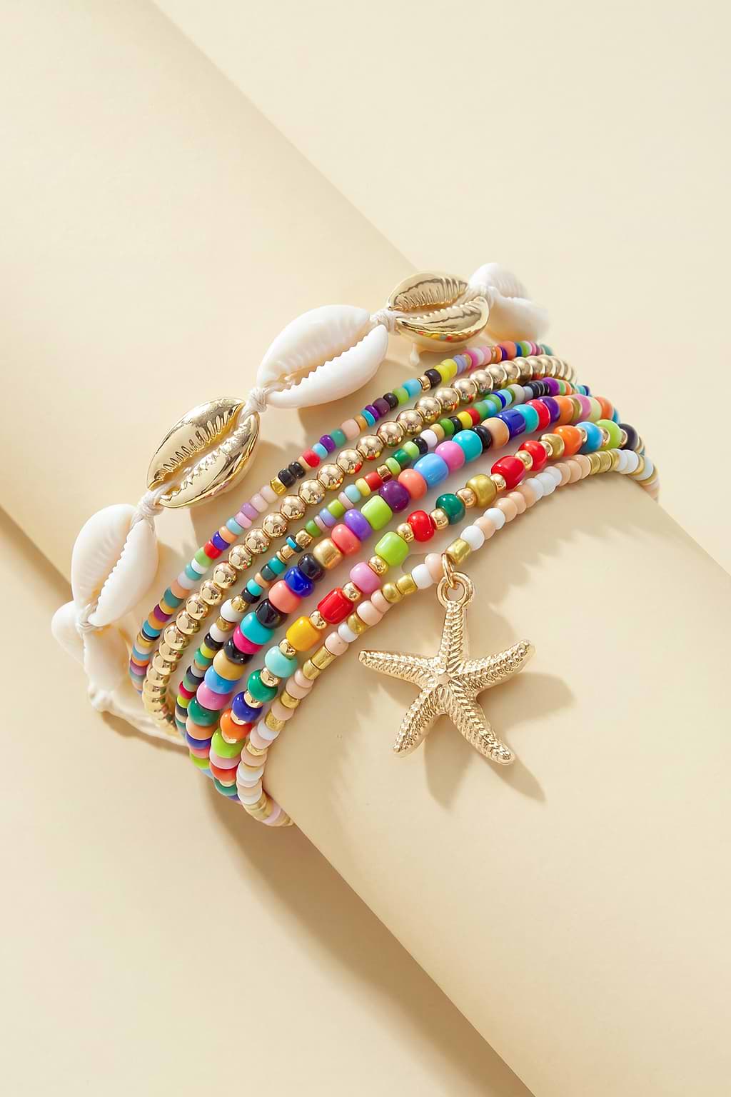 Conjunto de tobilleras con cuentas Shoreline Energy