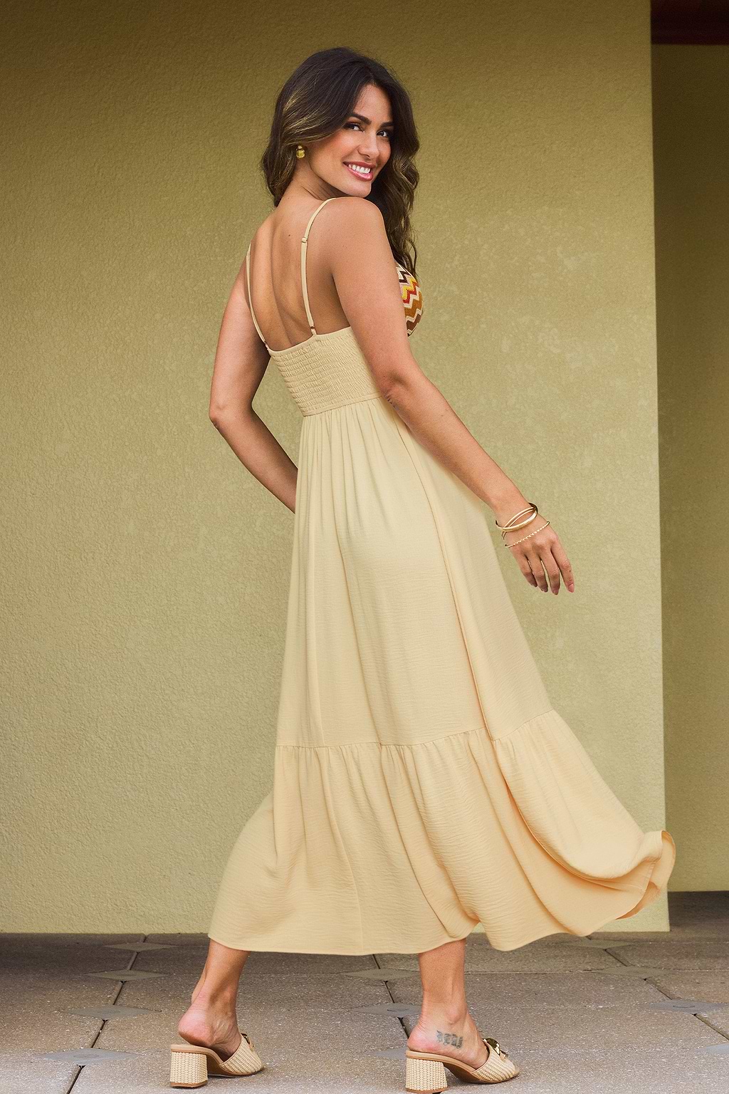 Formal Invitation Chevron Maxi Dress