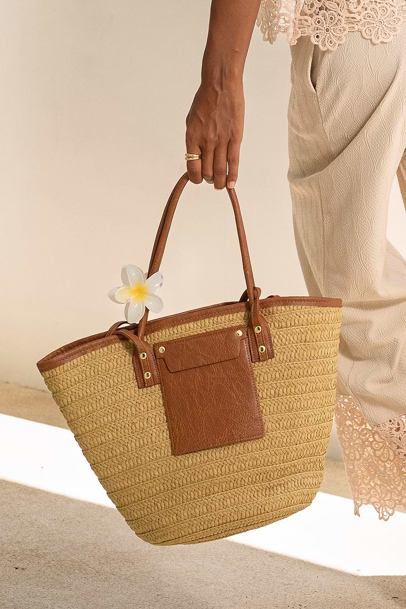 Sac structuré en paille