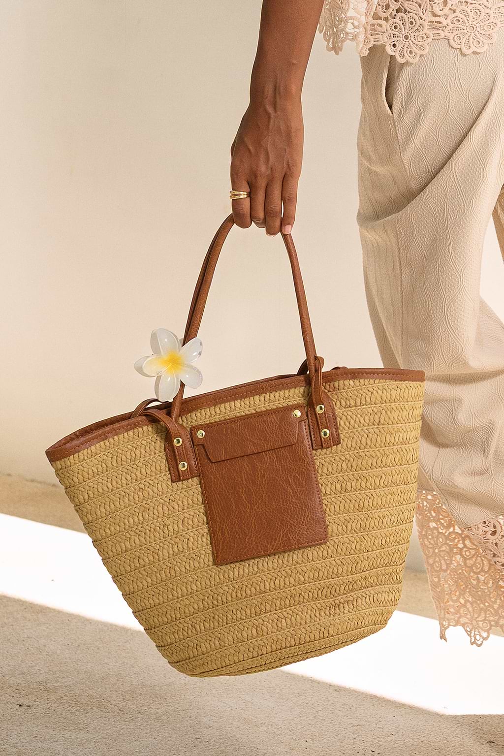 Bolso de paja Kiss the Sun