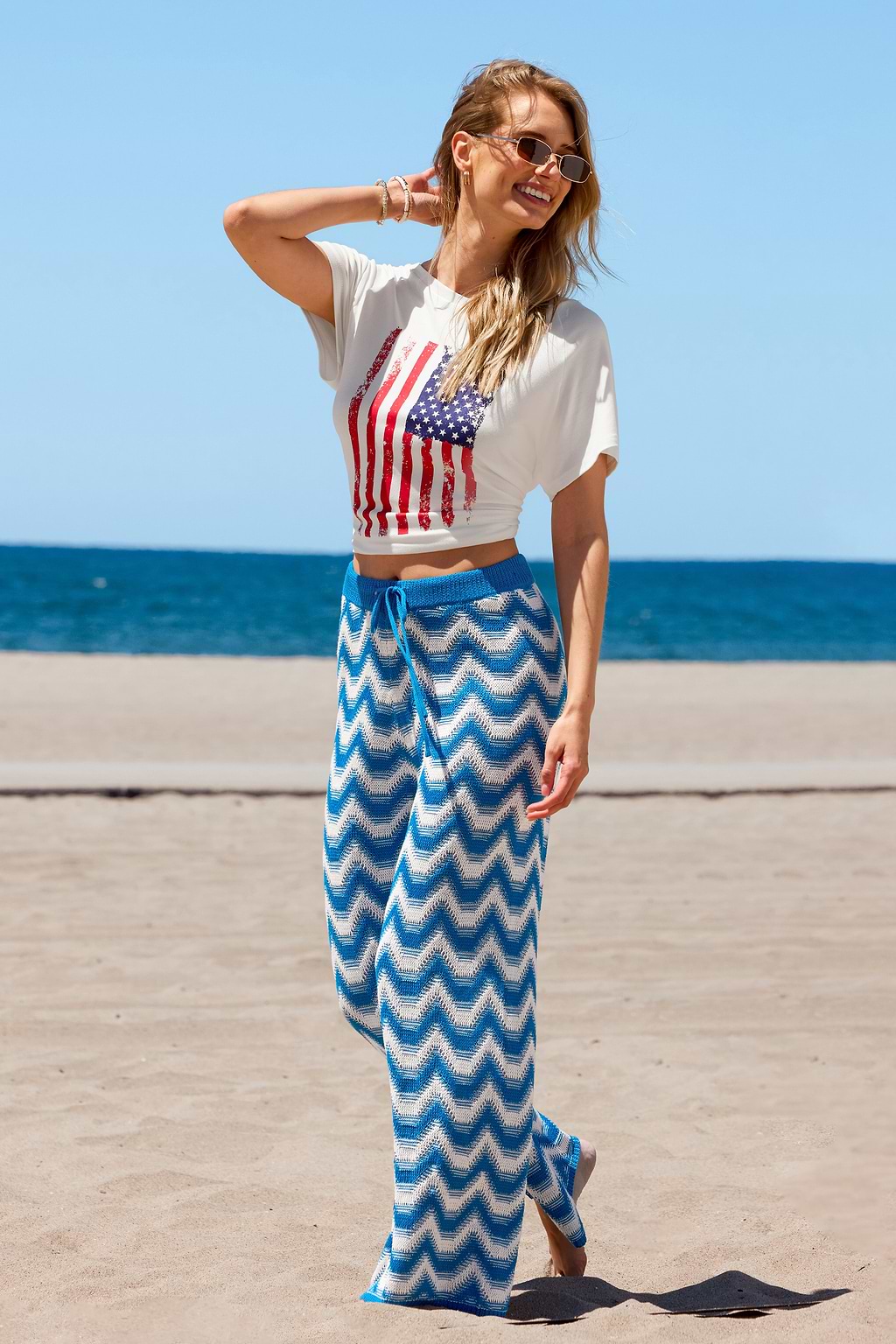 Pantaloni a chevron 