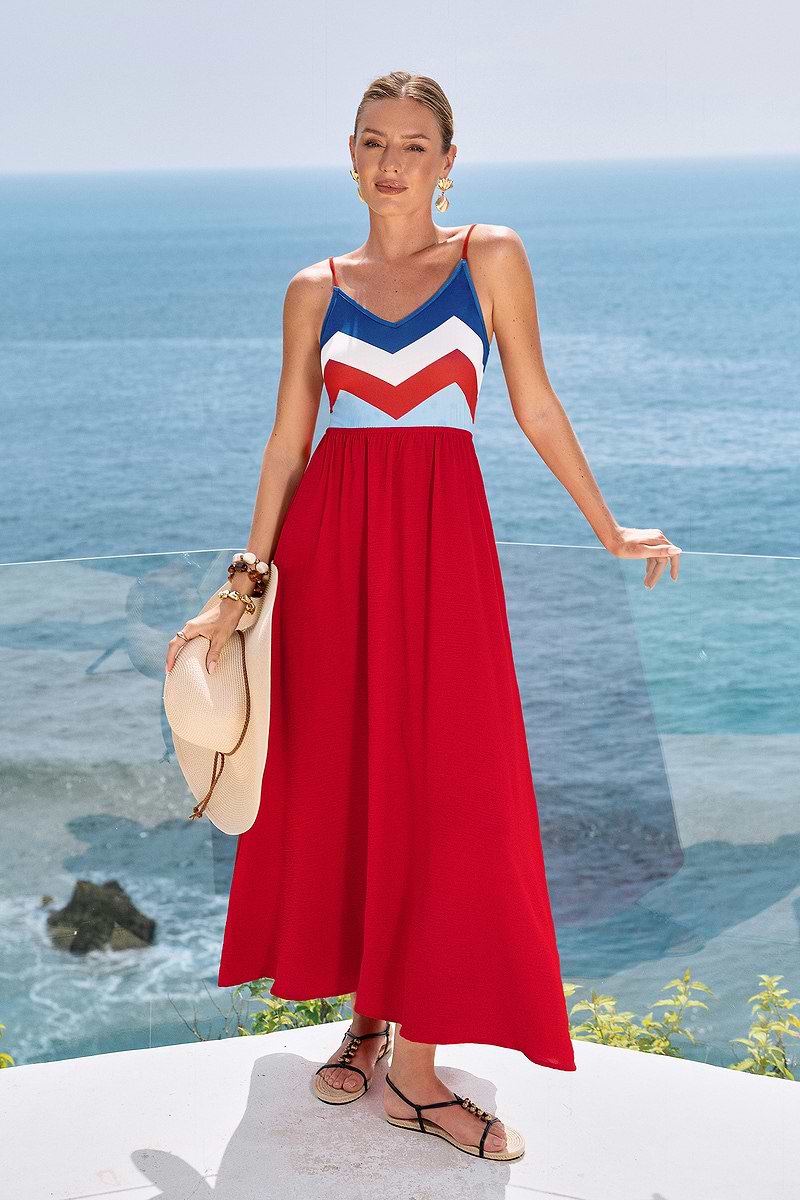 Good Taste Chevron Maxi Dress