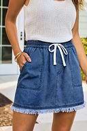 At the Dock Blue Mini Skirt