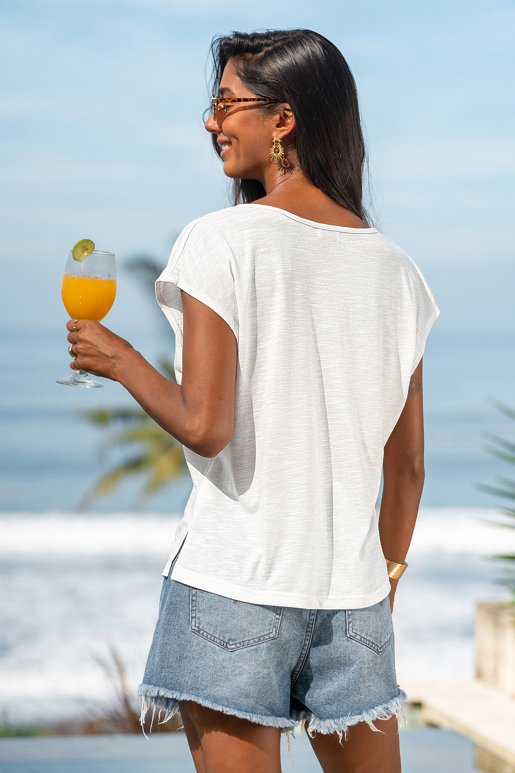 Heritage White Tee