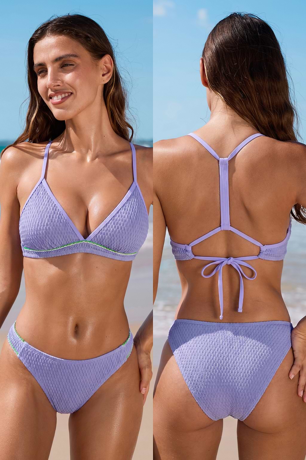 Stay a Little Longer Purple Bikini Set