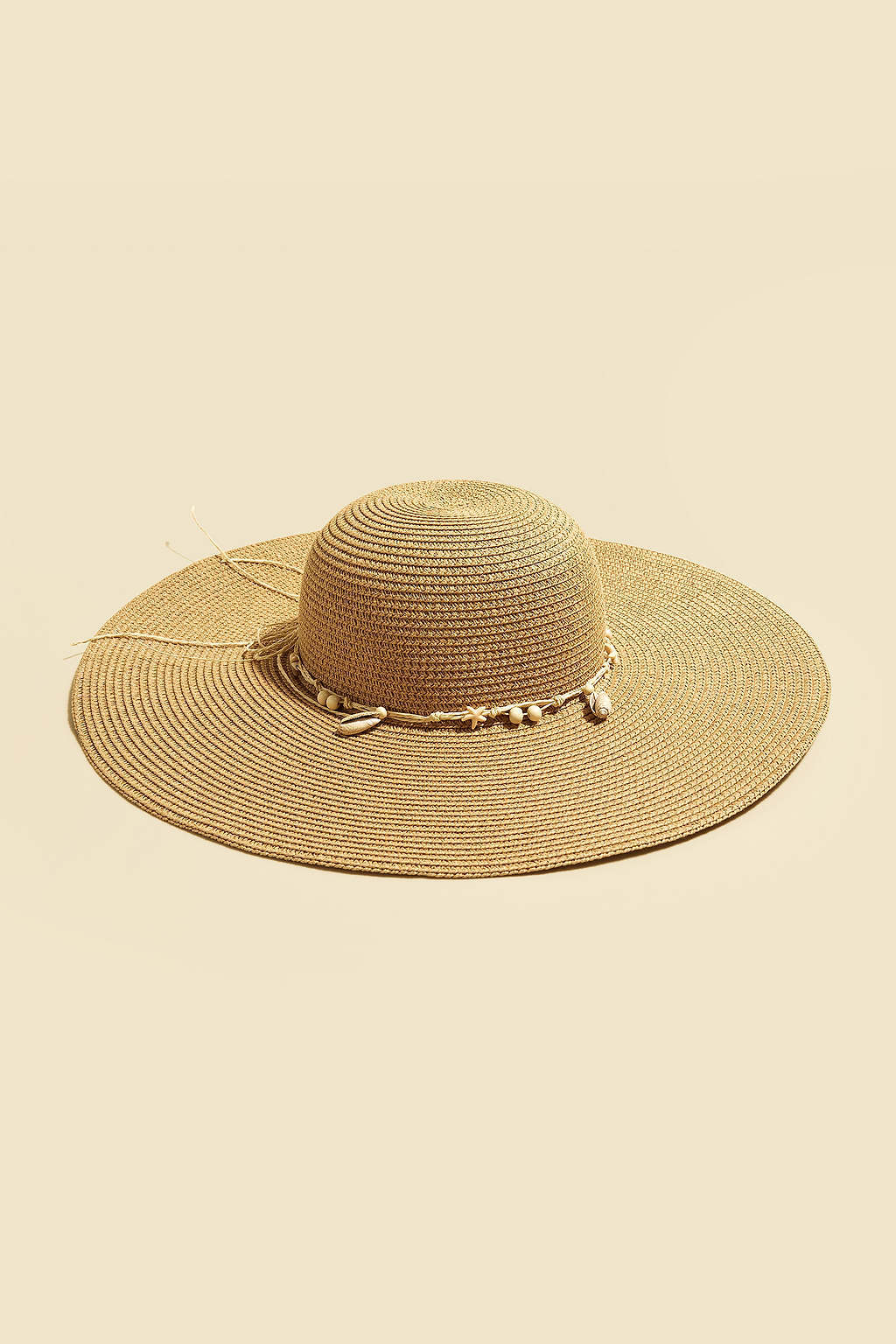 Seashell Chain Straw Hat