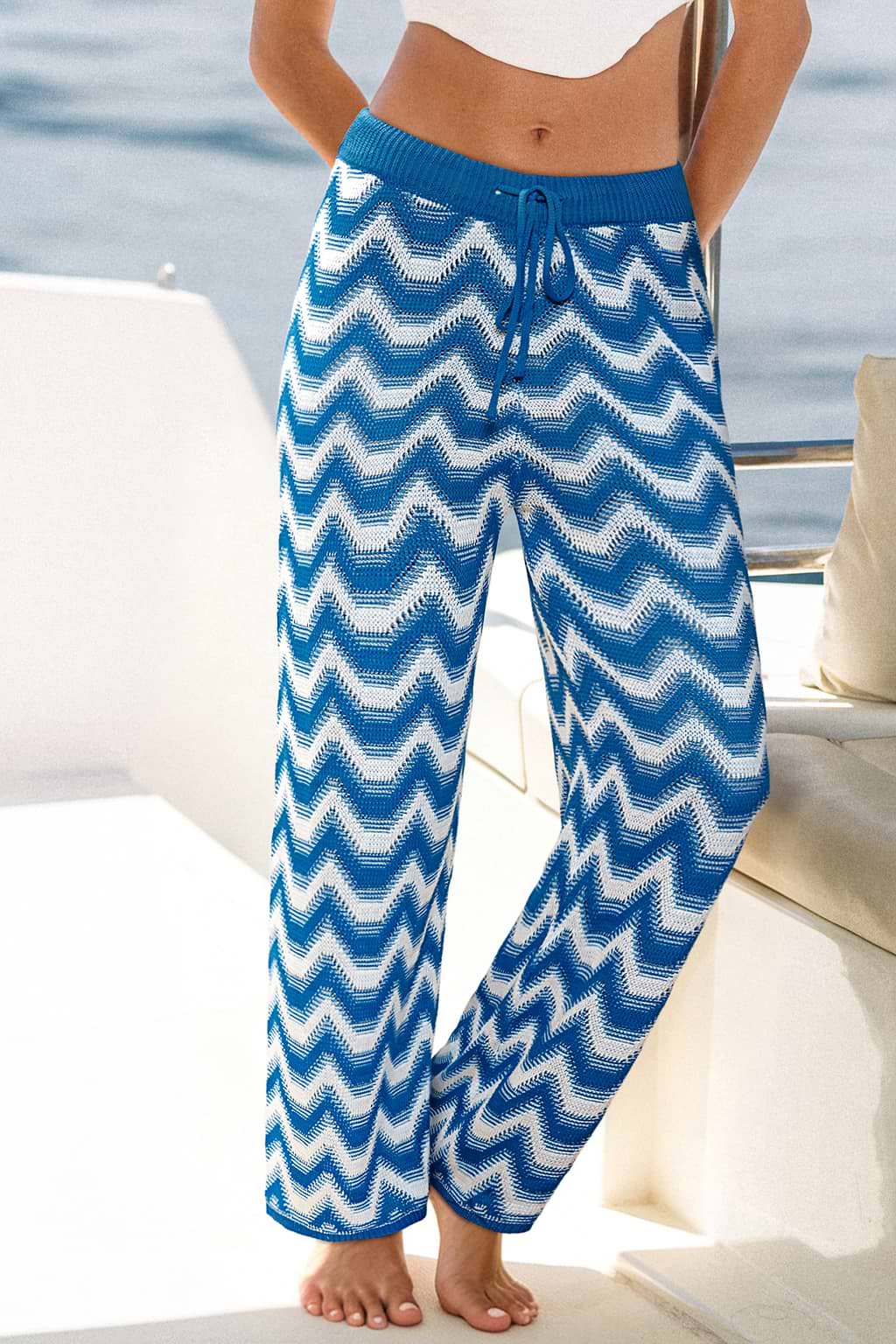Pantaloni a chevron 