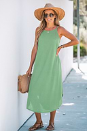 Classic Vibe Green Maxi Dress