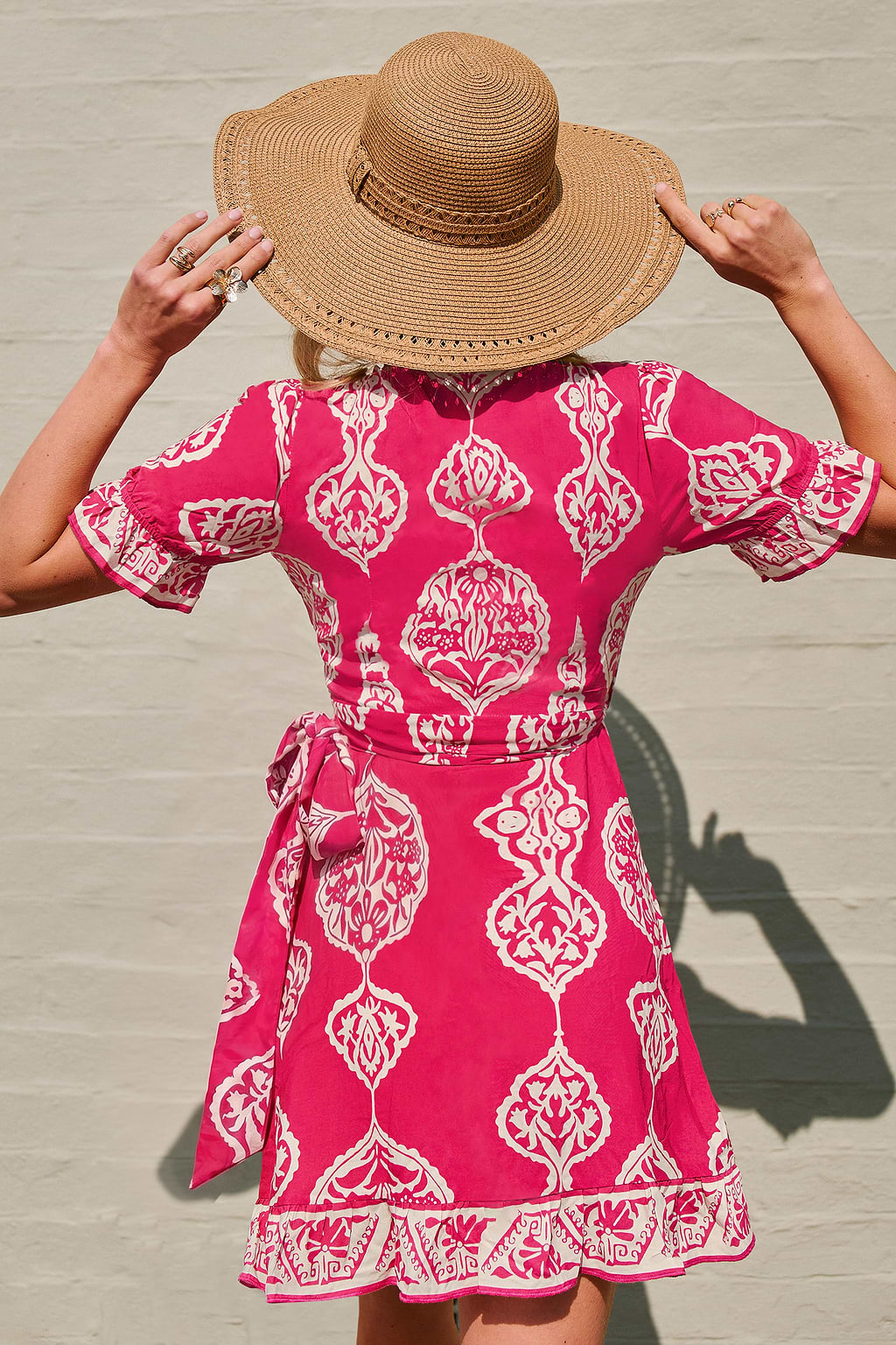 Soft Orchard Ornate Mini Dress