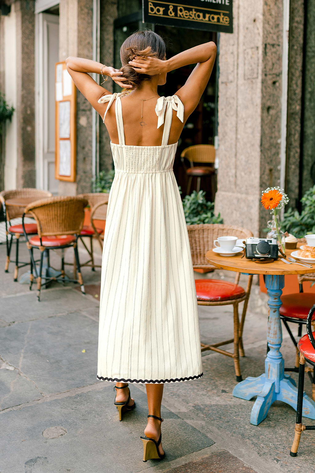 Paradise Valley Striped Midi Dress