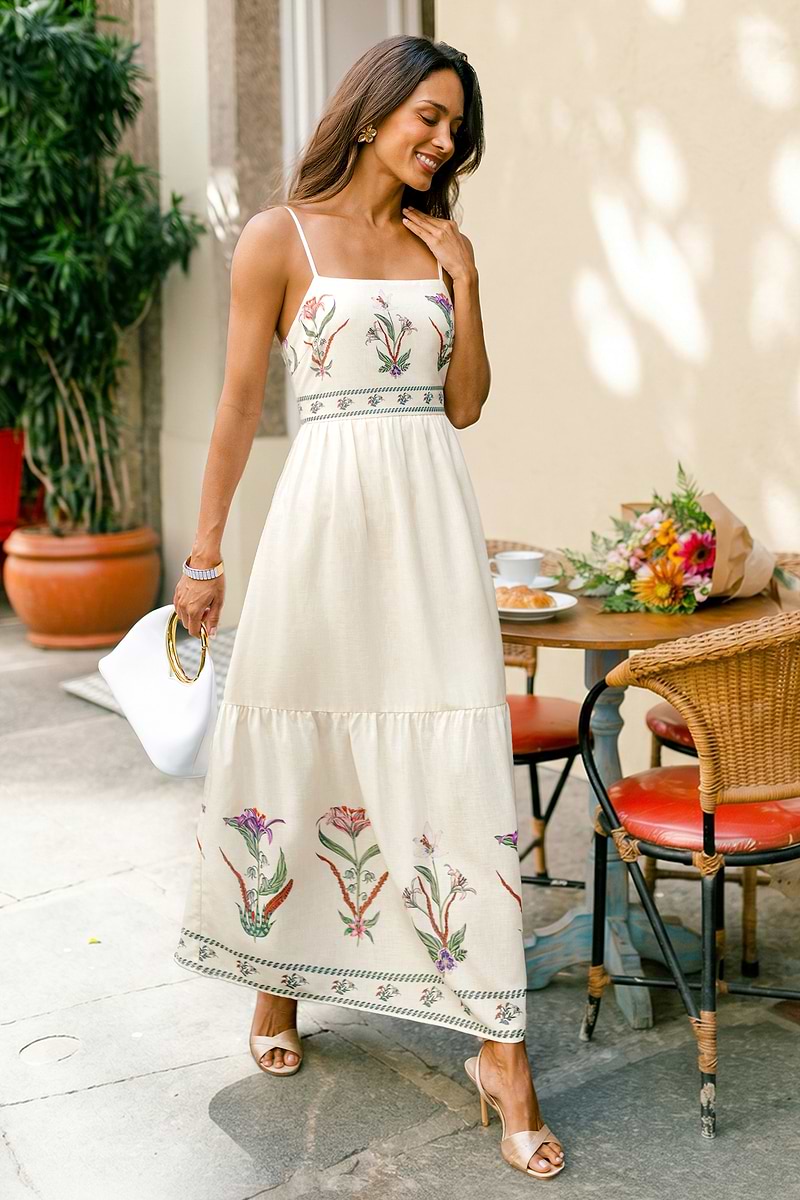 Flowerbed Floral Maxi Dress