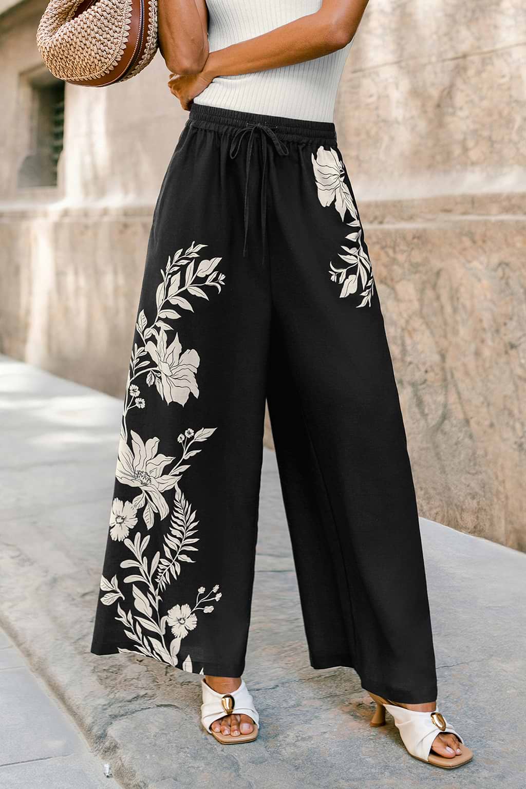 Pantaloni floreali 